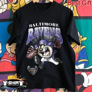 Vintage NFL Baltimore Ravens Looney Tunes T-Shirt, Baltimore Ravens Shirt